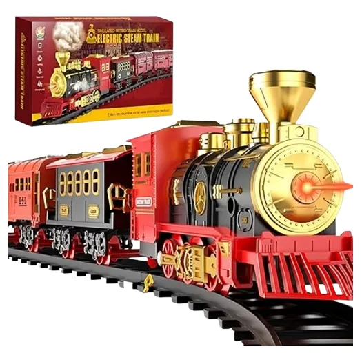 Tren Navideño Con Humo Luces Y Sonido Realista