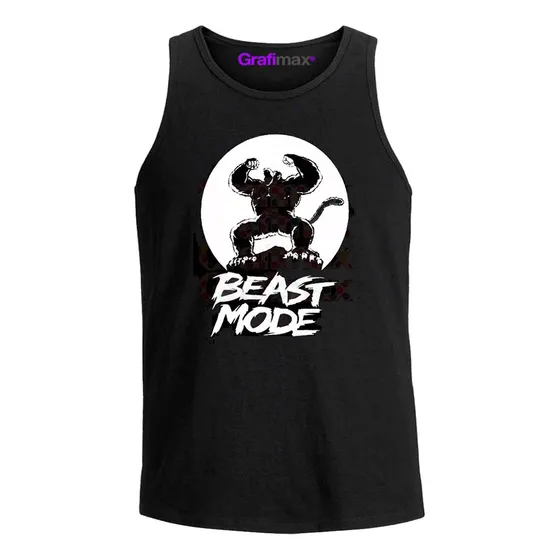 Polera Beast Mode Goku  Musculosa Sudadera Gym   Grafimax