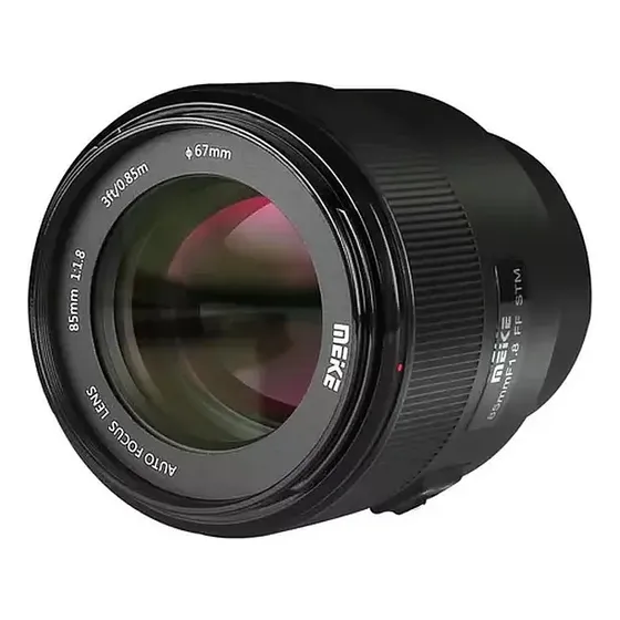 Lente Full Frame Meike 85mm f1.8 Sony E-mount APS-C Foco Automático AF MK-8518FFSTM-E Preto Com Estojo