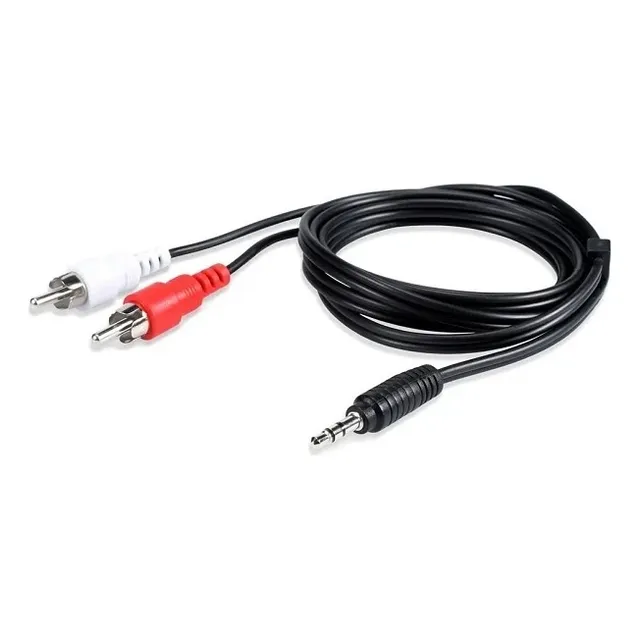 Cable De Audio Auxiliar Plug 3.5mm 2 Rca 1,5 Metros