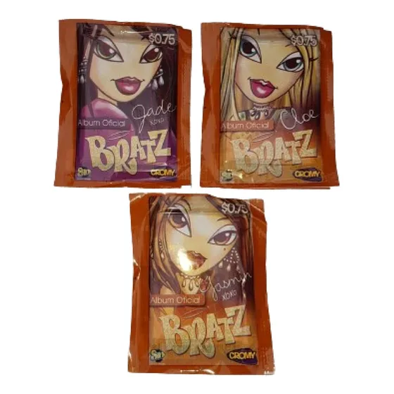 Lote 3 Sobres Cerrados Figuritas Bratz Año 2009 Dist Motivos