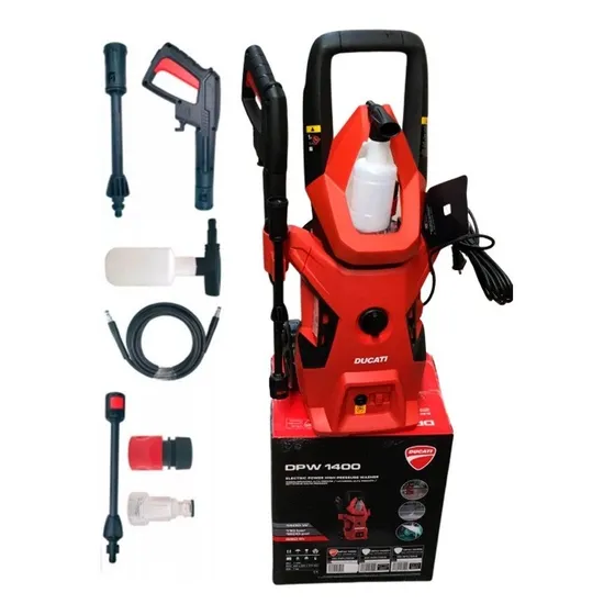 Hidrolavadora Ducati Dpw 1400 110bar 1600 Psi 1400w Color Rojo