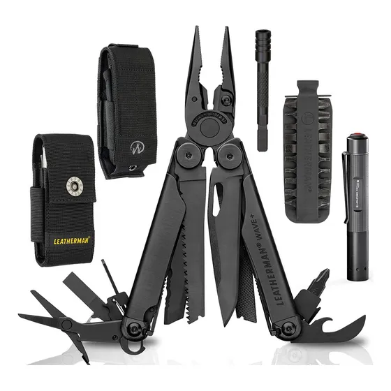 Kit Multiherramienta Wave+ Leatherman Y Linterna Ledlenser
