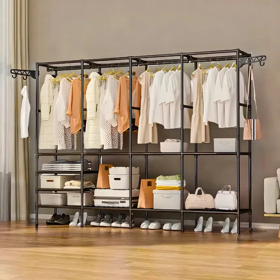Organizador Com 4 Colunas Com Cabideiro Quadruplo