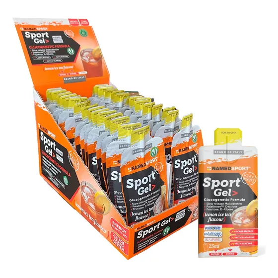 Caja X 32 Sport Gel Namedsport Sabor Lemon Ice Tea