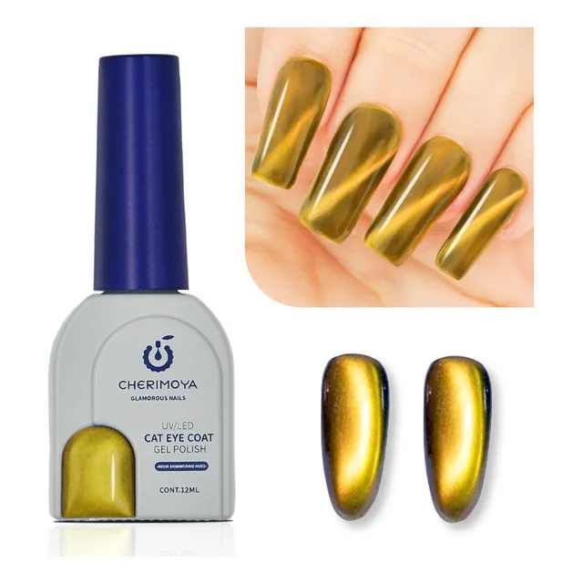 Esmalte De Uñas De Gel Neon Cat Eye 12ml Cherimoya