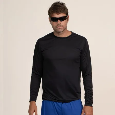 Camiseta Camisa Térmica Proteção Solar Uv 50 Treino Gold