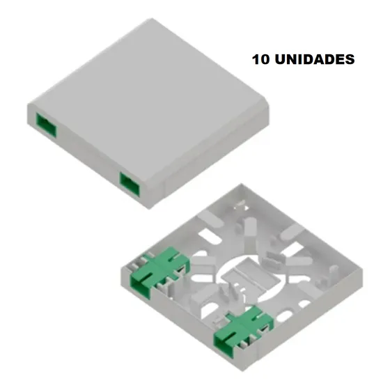 Adaptador Roseta Terminal Fibra Optica Apc Ftth  2p