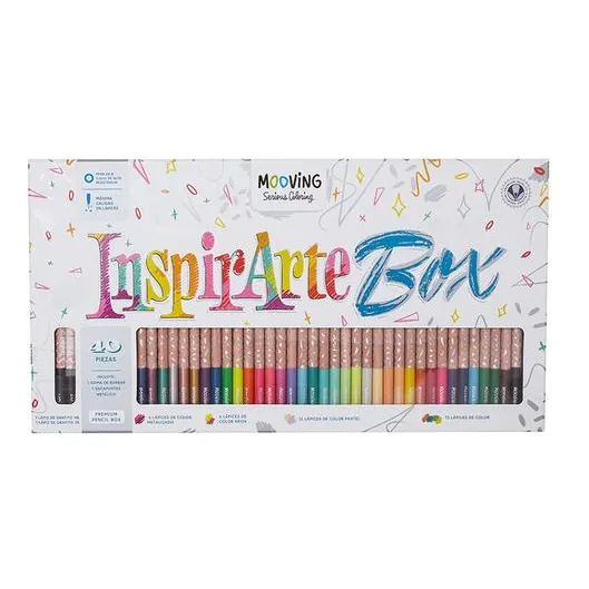 Set Lápices De Colores Inspirarte Box 40 Piezas