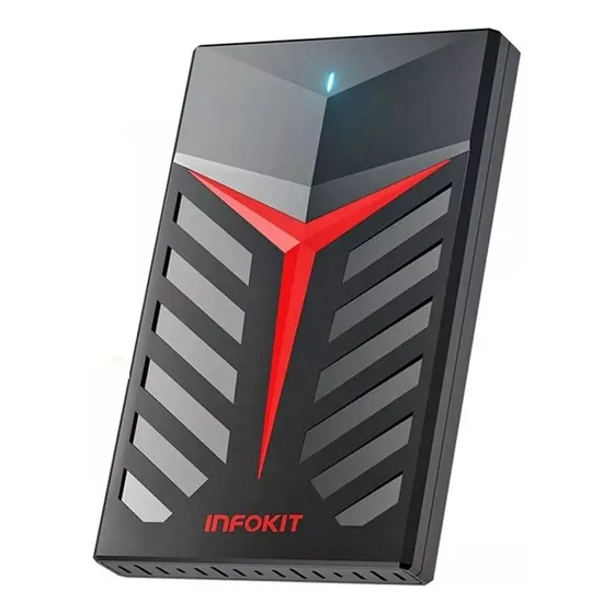 Hd Externo 500gb Usb 3.0 P Ps4 Ps5 Xbox One Series S E X Infokit ECASE-350 Preto