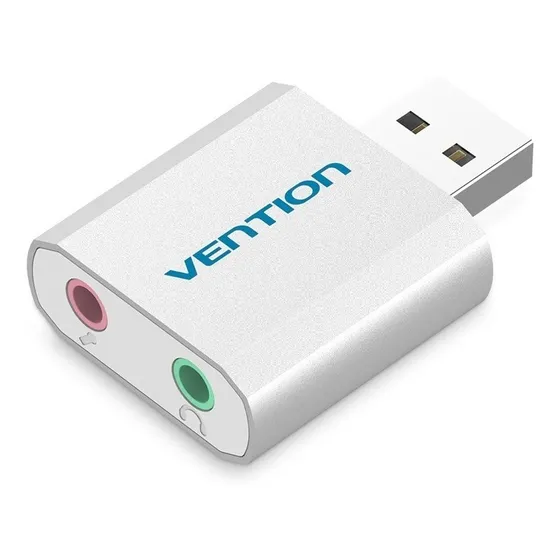 Placa Vention Som Usb - Usb X P2 - Fone E Microfone C/ Nfe