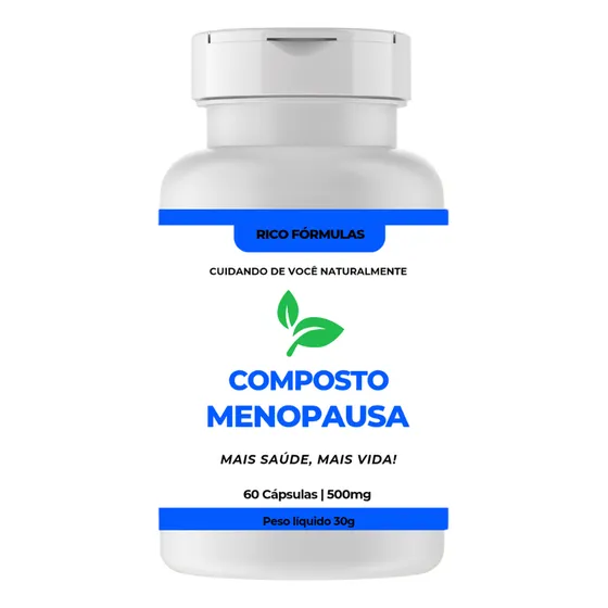 Composto Natural Menopausa 60 Cápsulas De 500mg