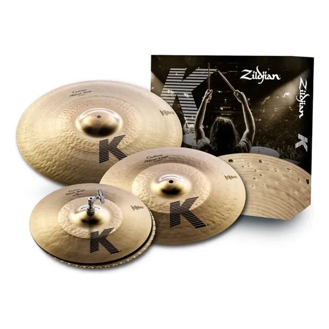 Kit de platillos híbridos personalizados Zildjian K 14, 17, 21 Kch390