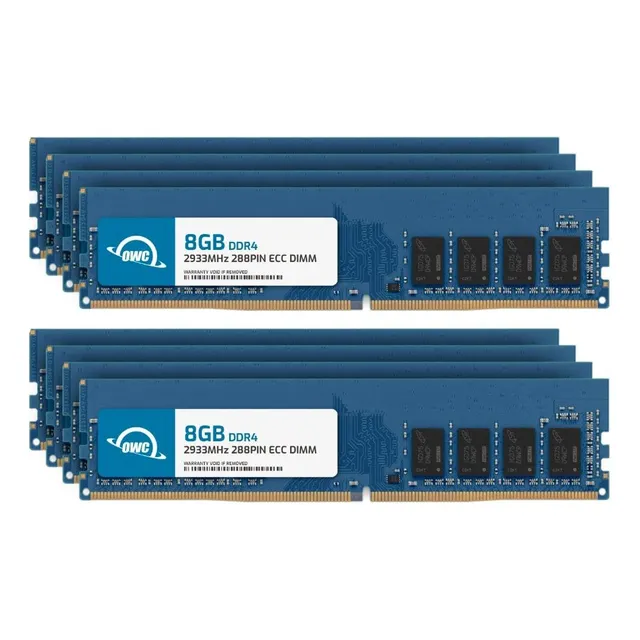Owc 64gb (8x8gb) Ddr4 2933mhz Pc4-23400 Cl21 1rx8 Ecc