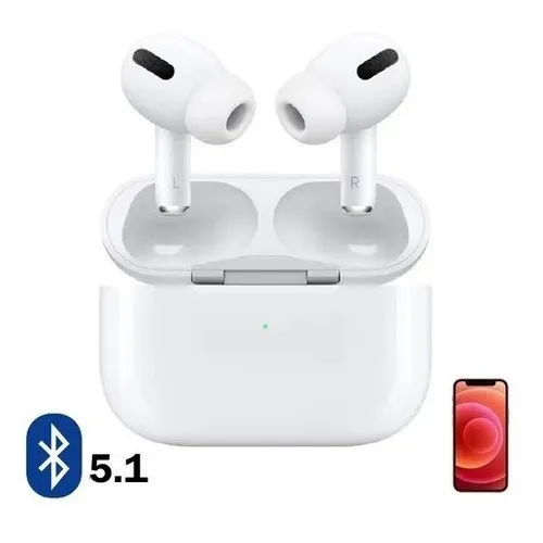 Audífonos Inalámbricos Bluetooth Para Celular AirPods Pro Color Blanco