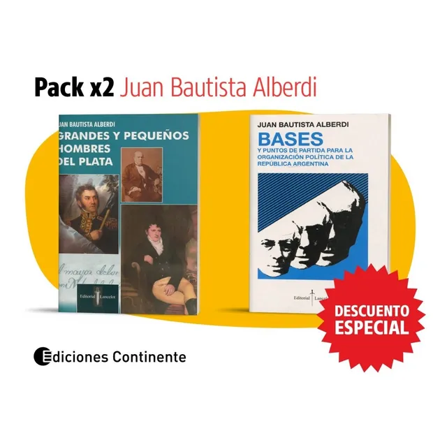 Pack X 2 Juan Bautista Alberdi