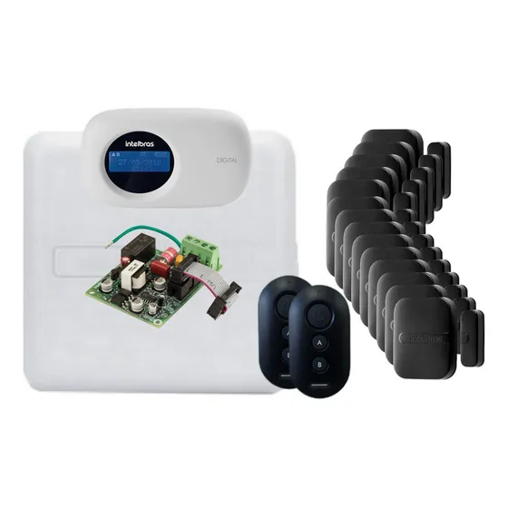Alarme Intelbras Amt 2018e Smart, Net, Gsm3g 14 Sensor Preto
