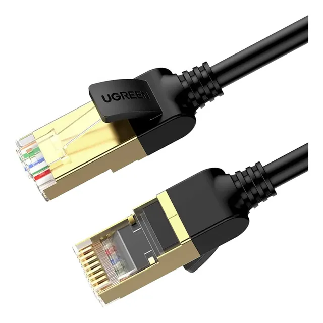 Cable de red Ethernet macho Ugreen Cat 7 Rj45 de 0,5 m, color negro