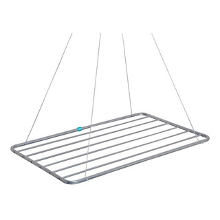 Varal De Teto Alumínio 1,20m Resistente Cor Cinza - Mor Varal De Teto Alumínio 1,20m Resistente Cor Cinza - Mor