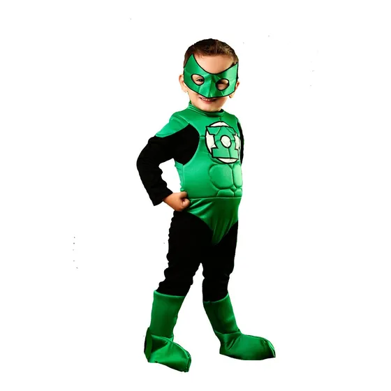 Disfraz Linterna Verde Green Latern Para Niño Talla 2 - 8
