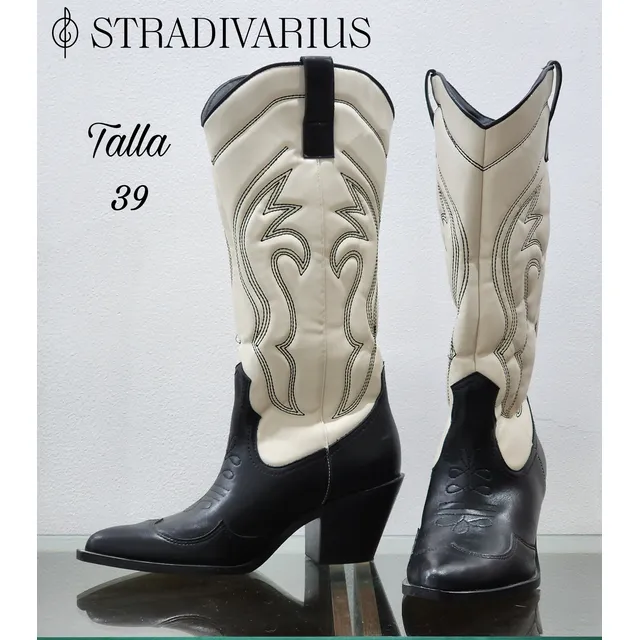 Botas Cowboy Tacón Mujer Stradivarius