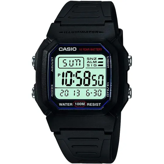 Casio W800h-1av Reloj Deportivo 3240 Clásico Malla Negra