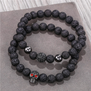 Pulsera Con Forma De Calavera Con Forma De Bola De Diamante Pulsera Con Forma De Calavera Con Forma De Bola De Diamante