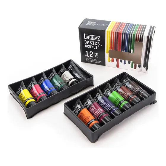 Set De Pintura Acrílica Liquitex Basics, Tubo De 12 X 22 Ml