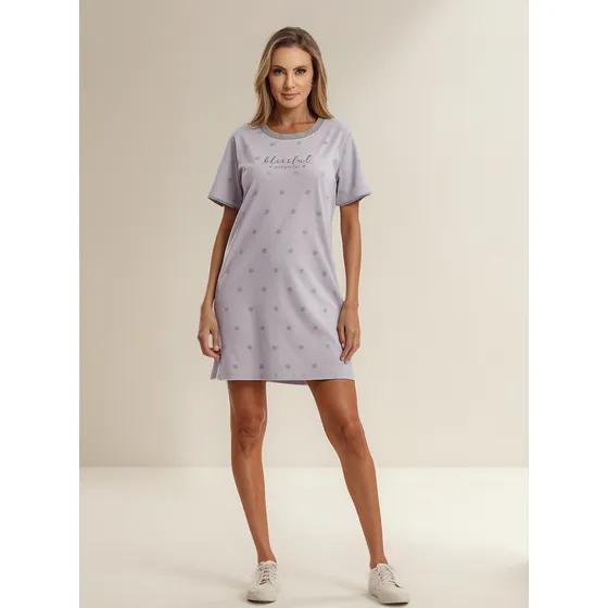Camisón Remerón 100% Algodón Manga Corta Paulienne Lumiere 