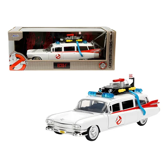 Ghostbusters Movie Ecto 1 Cadillac 1959 Ambul. - Jada 1/24 Blanco