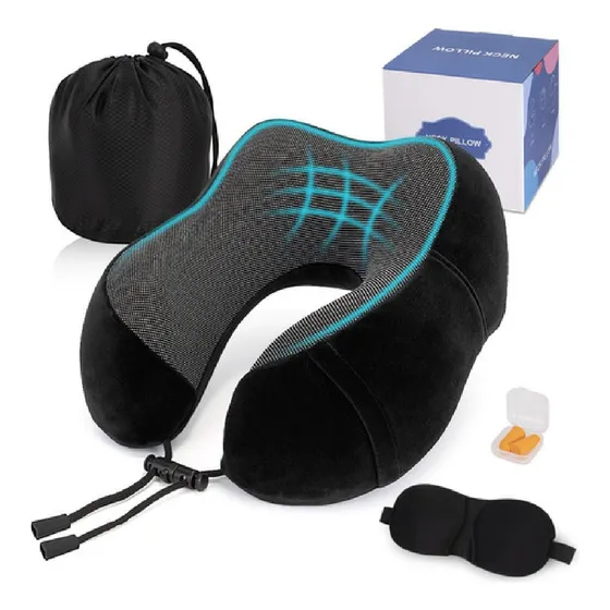 Almohada De Cuello Para Viaje Trabajo Cojín Soporte Cómodo