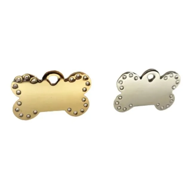 Plaquita Identificadora Mascotas Large Metal Swarovski  