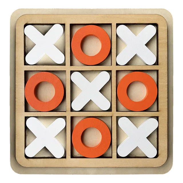 Juego De Mesa Tateti Madera Tablero Entretenimiento Mt08954
