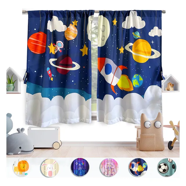 Cortinas Béla Infantil Niños 1.30alto X 2m Ancho