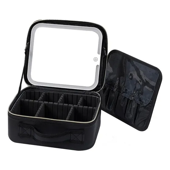Neceser/cosmetiquero Organizador De Maquillaje Con Luz Negro
