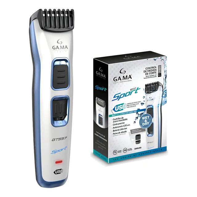 Maquina Corta Pelo Barba Gama Gt557 Sport Inalambrica Wet&dry