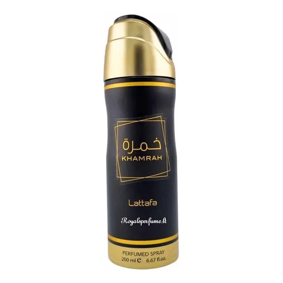Spray corporal perfume Khamrah Lattafa, 200 ml.
