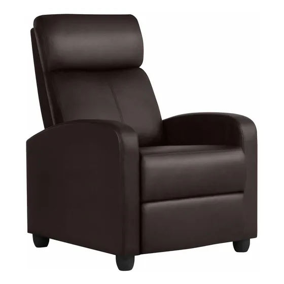 Silla Reclinable Asiento Cine Casa Sofa Piel Para