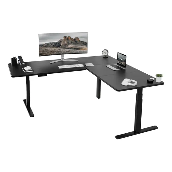 Vivo Electric 77 X 71 Corner L-shaped Standup Desk