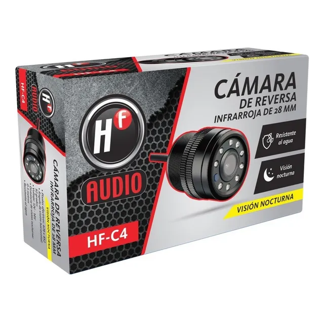 Cámara Reversa Visión Nocturna Infrarrojo 120° Ángulo de Visión Contra el Agua Universal Hf-c4