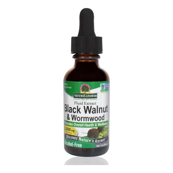 Natures Answer: Nuez Negra Y Ajenjo, 1 Onza, 30 Ml, 200 Mg. 