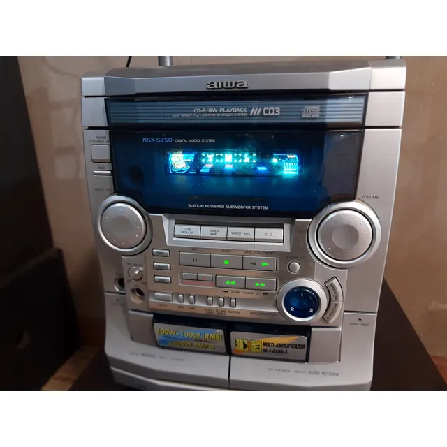 Cerebro Minicomponente Aiwa Nsx-sz50 (reparar O Piezas) Gris 200 W