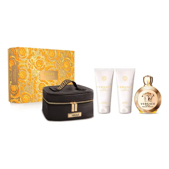 Set Perfume De Mujer Versace Eros Pour Femme Edp 100 Ml