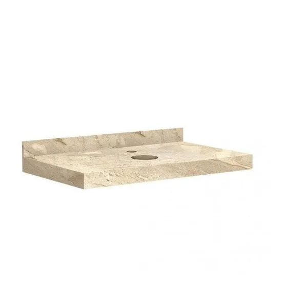 Lavatório Em Porcelanato Para Banheiro 80cm Para Cuba Dhwt