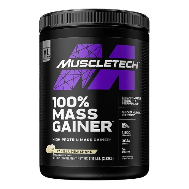 100% Mass Gainer Ganador De Peso Muscletech Sabores 5.15lbs