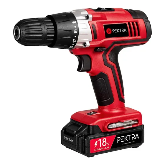 Taladro Atornillador Inalámbrico 18V 10mm Pektra