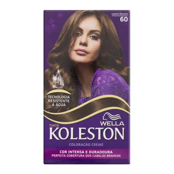 Tintura Wella Koleston Coloração em creme tom 60 loiro escuro para cabelo