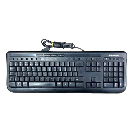 Teclado Usb Microsoft Keyboard 600 Preto Computador Pc