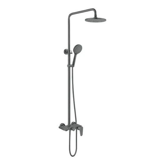 Barral De Ducha Exterior Celtic Grafito Inox Acero Inox 304