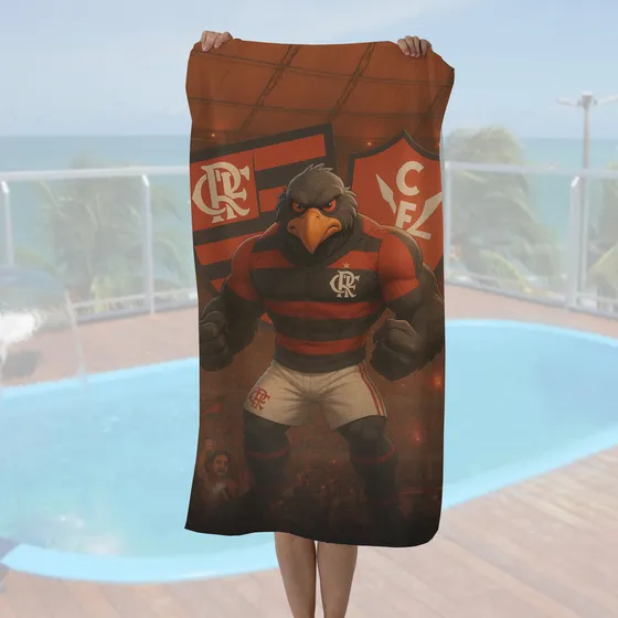 Toalha De Banho Flamengo - Várias Estampas 140x70cm - Mengão
